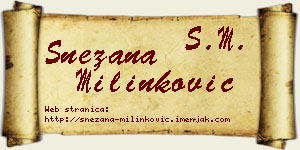 Snežana Milinković vizit kartica